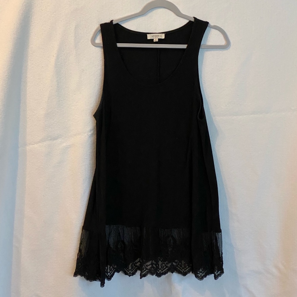 Layering Tank with Lace Hem